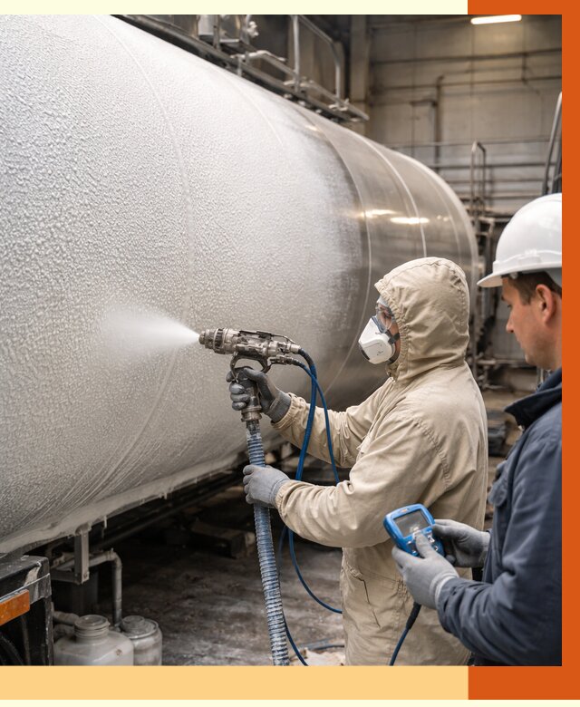 Утепление автоцистерны жидкой теплоизоляцией в Краснокаменске от 14820 руб. под ключ | ТепломастерКсн