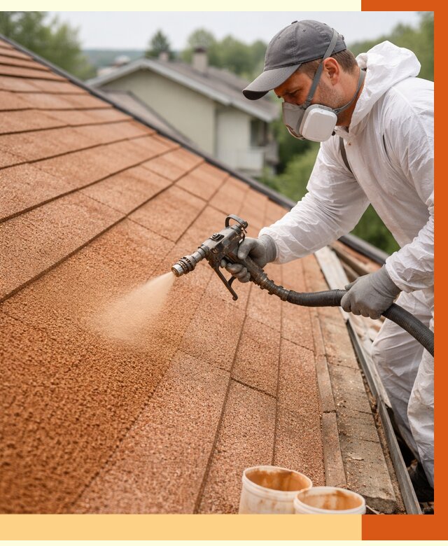 Утепление кровли жидкой пробкой в Краснокаменске от 2760 руб./м² под ключ | ТепломастерКсн