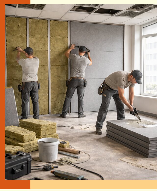 Профессиональная шумоизоляция офисов в Краснокаменске для комфорта сотрудников