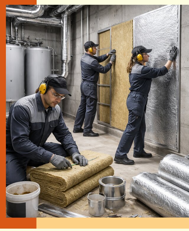 Шумоизоляция котельной в Краснокаменске: профессиональный монтаж и материалы