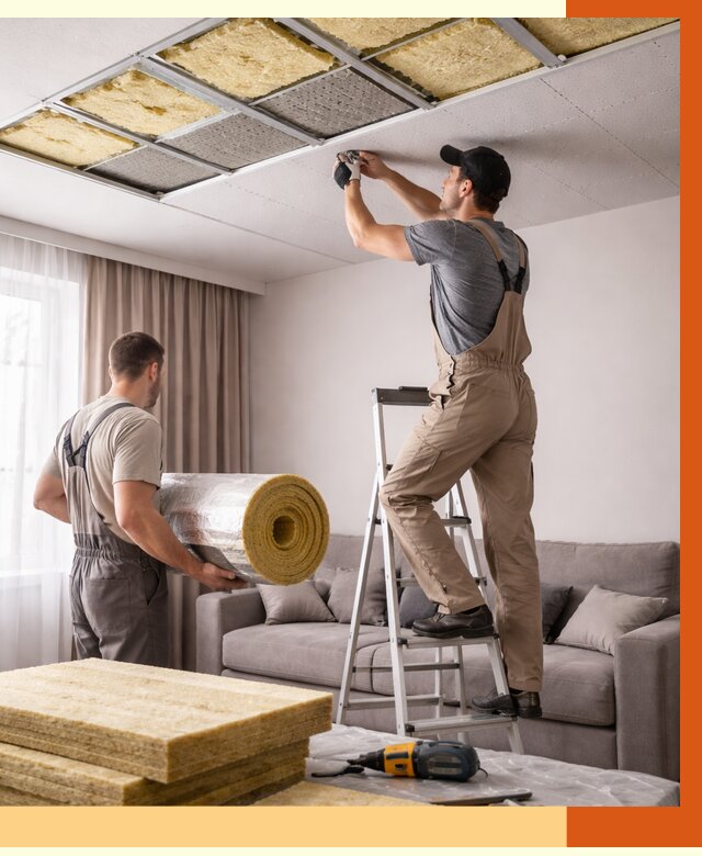 Шумоизоляция потолка в Краснокаменске от 2300 руб. под ключ | Профессионально — ТепломастерКсн