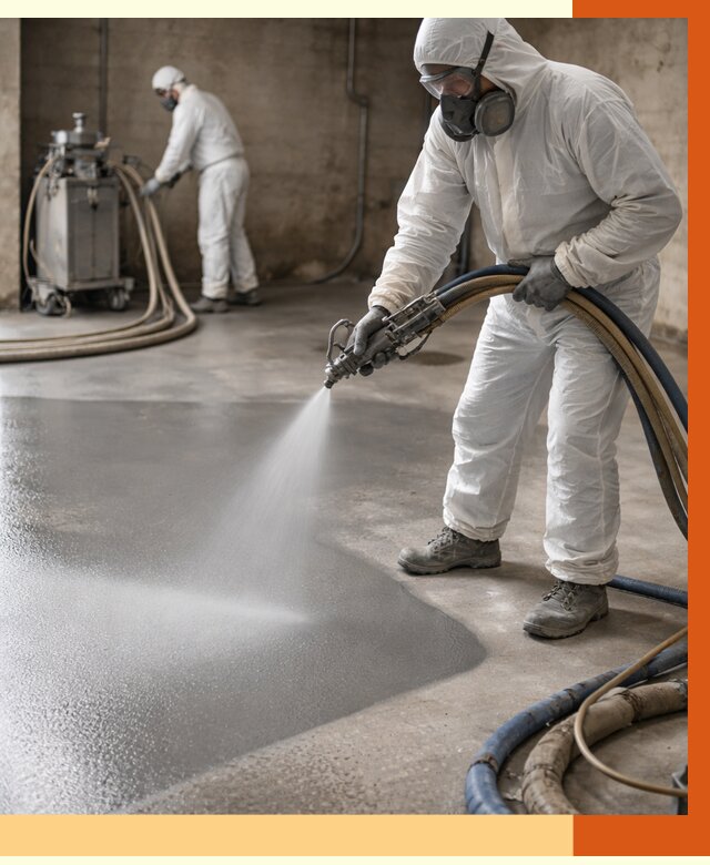 Гидроизоляция полимочевиной в Краснокаменске от 8688 руб/м² — напыление полимерной гидроизоляции | ТепломастерКсн