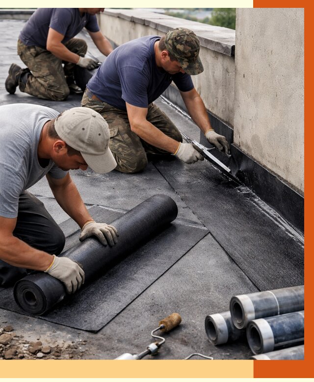 Гидроизоляция кровли в Краснокаменске от 4599 руб. — профессиональная гидроизоляция крыши | ТепломастерКсн