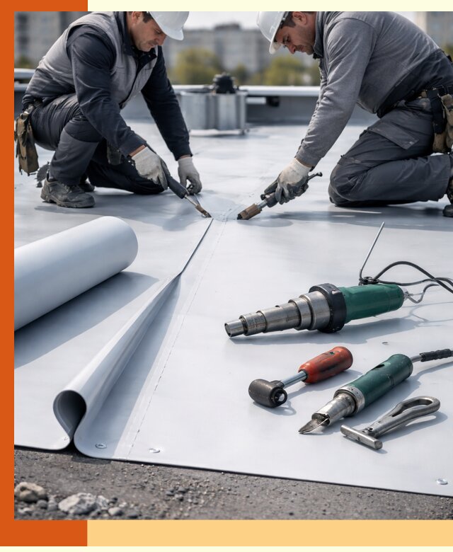 Гидроизоляция мембранной кровли в Краснокаменске: монтаж и ремонт быстро