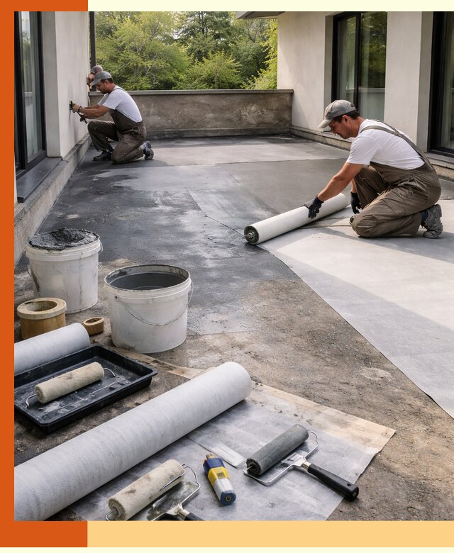 Гидроизоляция террасы в Краснокаменске — надежная защита от влаги и протечек