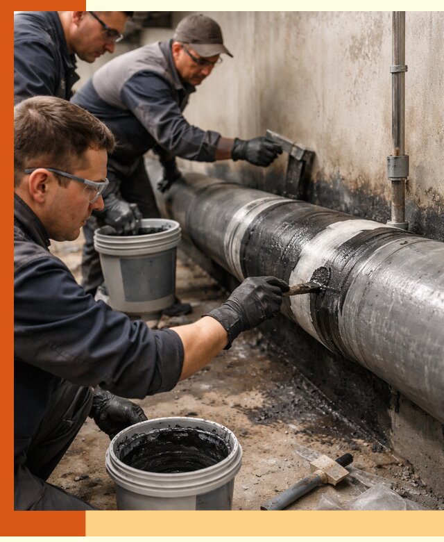 Гидроизоляция труб в Краснокаменске — защита и герметизация коммуникаций