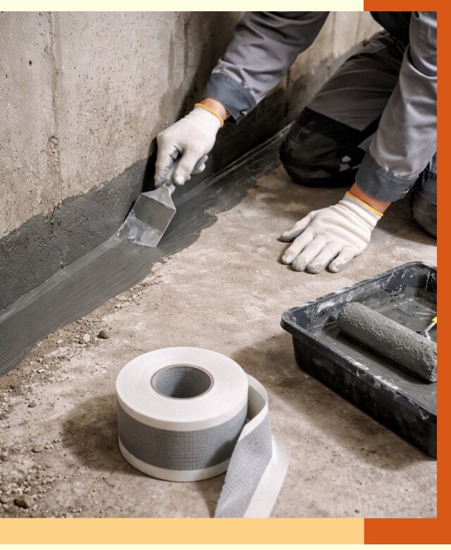 Гидроизоляция швов и герметизация стыков в Краснокаменске от 1278 руб. | ТепломастерКсн