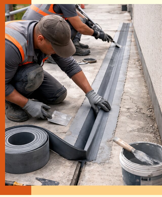 Гидроизоляция деформационного шва в Краснокаменске профессионально и надежно