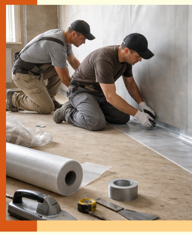 Монтаж пароизоляции для дома и помещений в Краснокаменске