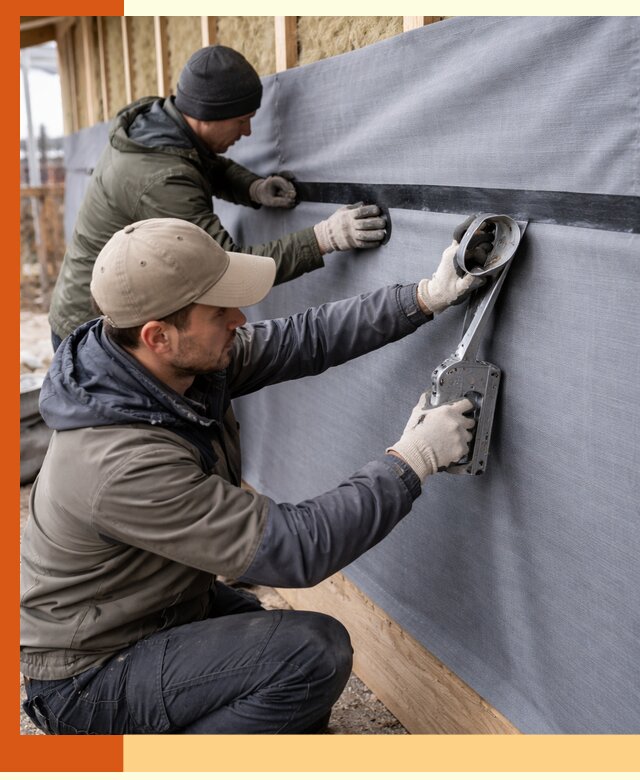 Монтаж ветроизоляции зданий и конструкций в Краснокаменске