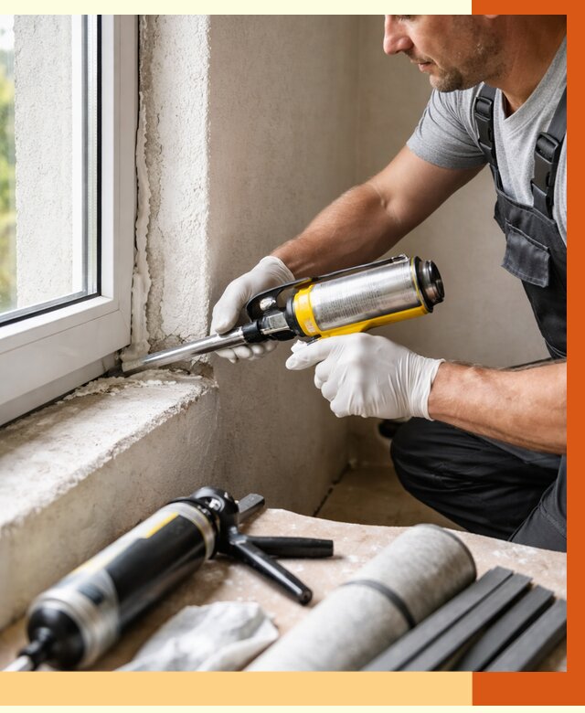 Герметизация стыков и примыканий в Краснокаменске от 1227 руб. под ключ | ТепломастерКсн